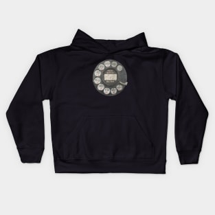 Vintage Rotary Dial Kids Hoodie